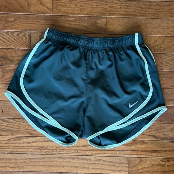 Gray Green Nike Athletic Shorts - Picture 1 of 3